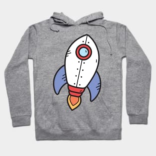 Rocket Cartoon Hoodie